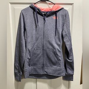 Women’s North Face zip up sweatshirt